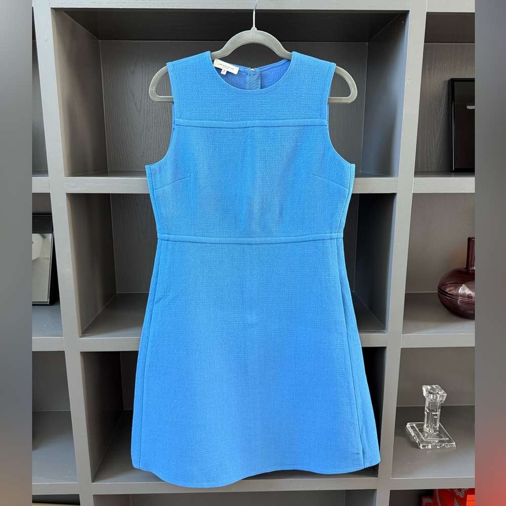 Lafayette 148 Blue Sleeveless Dress - Picture 3 of 16